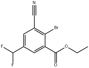 Ethyl 2-bromo-3-cyano-5-(difluoromethyl)benzoate