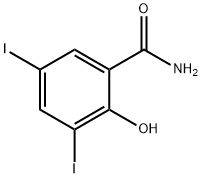 3,5-Diiodo-2-hydroxybenzamide 结构式