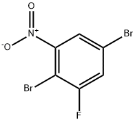 1,4-Dibromo-2-fluoro-6-nitrobenzene 结构式