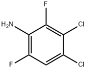 3,4-二氯-2,6-二氟苯胺 结构式