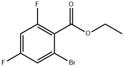 Ethyl 2-bromo-4,6-difluorobenzoate 结构式