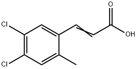 4,5-Dichloro-2-methylcinnamic acid 结构式