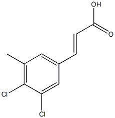3,4-Dichloro-5-methylcinnamic acid 结构式