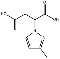 2-(3-甲基-1H-吡唑-1-基)琥珀酸 结构式