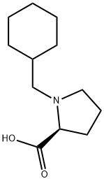 1-CYCLOHEXYLMETHYL-PYRROLIDINE-2-CARBOXYLIC ACID HYDROCHLORIDE 结构式