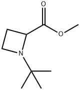 METHYL 1-TERT-BUTYL-2-AZETIDINECARBOXYLATE 结构式