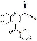 2-[4-(morpholine-4-carbonyl)quinolin-2-yl]propanedinitrile 结构式