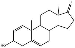 (3BETA)-3-羟基雄甾-1,5-二烯-17-酮 结构式