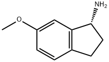 (R)-6-甲氧基-2,3-二氢-1H-茚-1-胺 结构式