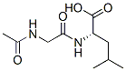 Leucine,  N-(N-acetylglycyl)-  (9CI) 结构式