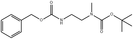 (2-Benzyloxycarbonylaminoethyl)-methylcarbamic acid tert-butyl ester 结构式