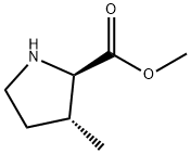 D-Proline, 3-methyl-, methyl ester, trans- (9CI) 结构式
