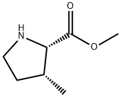 (2S,3R)-CIS-3-METHYL-L-PROLINE METHYL ESTER 结构式