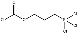 3 - (三氯硅基)丙基氯甲酸酯 结构式