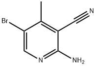 2-氨基-3-氰基-4-甲基-5-溴吡啶 结构式