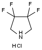 3,3,4,4-四氟吡咯烷盐酸盐 结构式