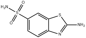 2-氨基-1,3-苯并噻唑-6-磺酰胺 结构式