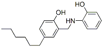 2-(2-Hydroxyphenylaminomethyl)-4-hexylphenol 结构式