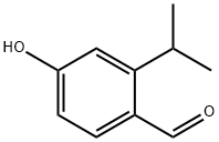 4-羟基-2-异丙基苯甲醛 结构式