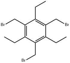 1,3,5-三(溴甲基)-2,4,6-三乙基 结构式