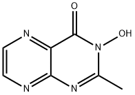 3-Hydroxy-2-methyl-4(3H)-pteridinone 结构式