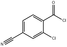 Benzoyl chloride, 2-chloro-4-cyano- (9CI) 结构式