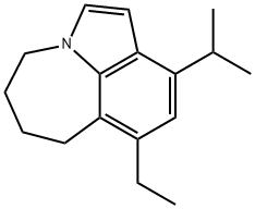 8-Ethyl-4,5,6,7-tetrahydro-10-isopropylazepino[3,2,1-hi]indole 结构式