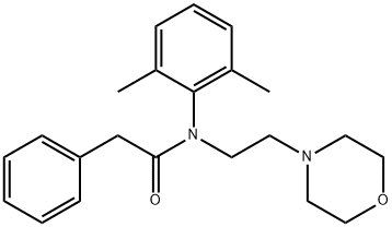 2',6'-DIMETHYL-N-(2-MORPHOLINOETHYL)-2-PHENYLACETANILIDE 结构式