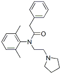 2',6'-Dimethyl-2-phenyl-N-[2-(1-pyrrolidinyl)ethyl]acetanilide 结构式