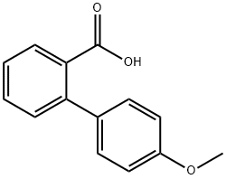 4'-甲氧基-2-联苯甲酸 结构式