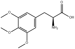 3,4,5-三甲氧基-DL-苯丙氨酸 结构式