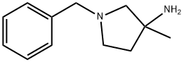 1-苄基-3-甲基吡咯烷-3-胺 结构式