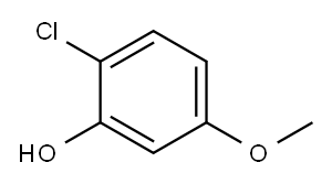 2-氯-5-甲氧基苯酚 结构式