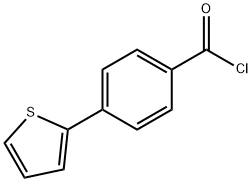 4-(2-噻吩基) 苯甲酰氯 结构式