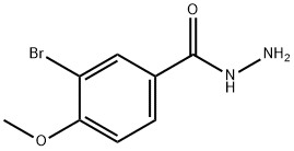 3-溴-4-甲氧基苯并肼 结构式