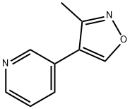 Pyridine, 3-(3-methyl-4-isoxazolyl)- (9CI) 结构式