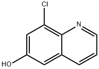 8-氯-6-羟基喹啉 结构式