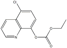 碳酸-5-氯-8-喹啉基-乙基酯 结构式