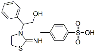 3-(2-hydroxy-1-phenylethyl)-2-iminothiazolidine toluene-p-sulphonate 结构式