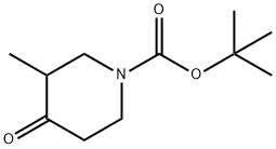 N-BOC-3-甲基-4-哌啶酮 结构式