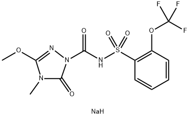 氟酮磺隆钠 结构式