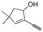 2-Cyclopenten-1-ol, 2-ethynyl-4,4-dimethyl- (9CI) 结构式