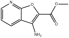 FURO[2,3-B]PYRIDINE-2-CARBOXYLIC ACID, 3-AMINO-, METHYL ESTER (9CI) 结构式