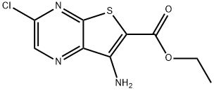 Ethyl 7-aMino-3-chlorothieno[2,3-b]pyrazine-6-carboxylate 结构式