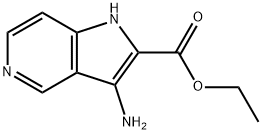 3-氨基吡咯并[3,2-C]吡啶-2-甲酸乙酯 结构式