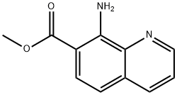 8-氨基喹啉-7-羧酸甲酯 结构式