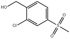 (2-CHLORO-4-METHANESULFONYL-PHENYL)-METHANOL 结构式