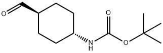 反式-4-(BOC-氨基)环己基甲醛 结构式