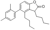 二甲苯基二丁基苯并呋喃酮 结构式