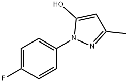 1-(4-氟苯基)-3-甲基-1H-吡唑-5-醇 结构式